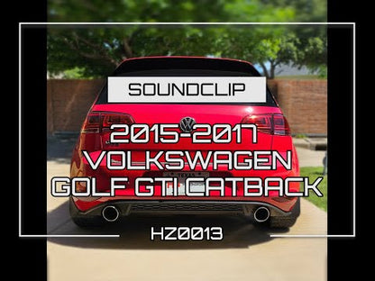 2015-2017 Volkswagen Golf GTI 2.0L Turbo MK7 Catback Exhaust