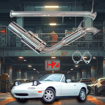 1989-1997 Mazda MX-5 Miata NA 1.6L Catback Exhaust (May Require Modification)