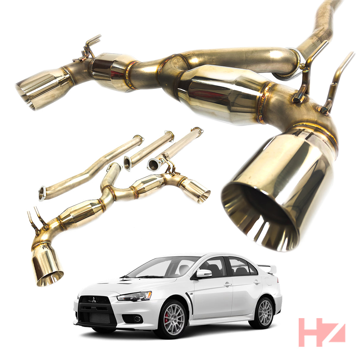 HZ Motorsport | 2008-2015 Mitsubishi Lancer Evolution X GSR MR 2.0T Full Exhaust