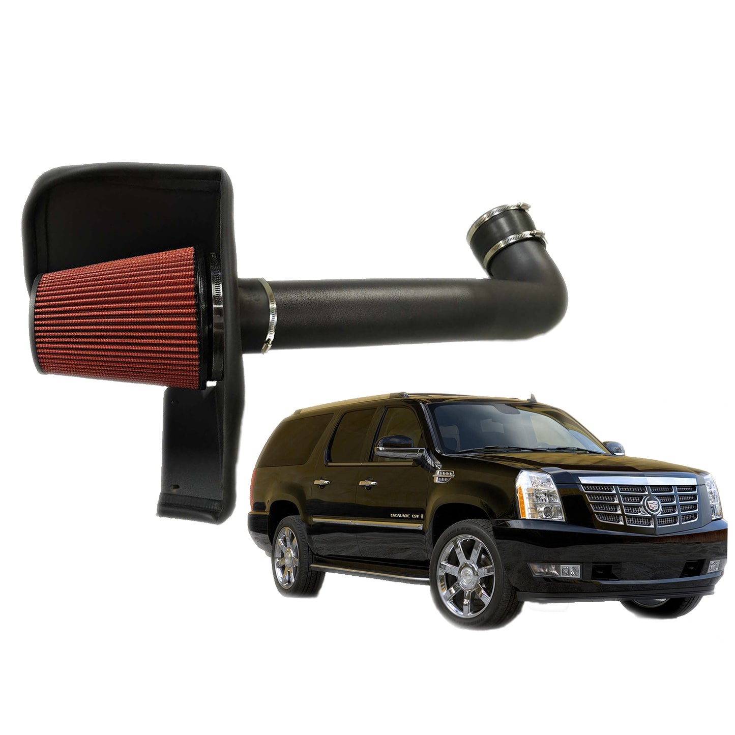 2009-2014 Cadillac Escalade ESV with 6.2L V8 Engine Air Intake System